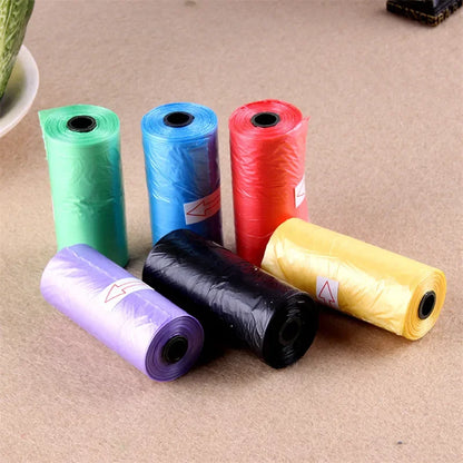 100pcs(5 roll x 20pcs) Dogs Cats Poop Bag Biodegradable Garbage Pet Dog Waste Bags Dog Cat Cleaning Up Refill Garbage Bag