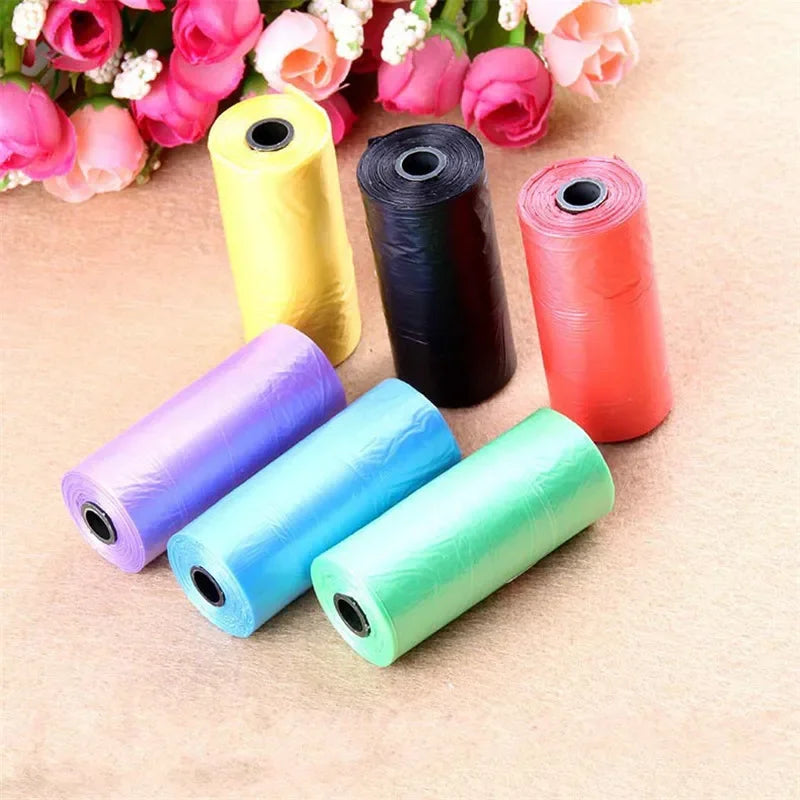 100pcs(5 roll x 20pcs) Dogs Cats Poop Bag Biodegradable Garbage Pet Dog Waste Bags Dog Cat Cleaning Up Refill Garbage Bag