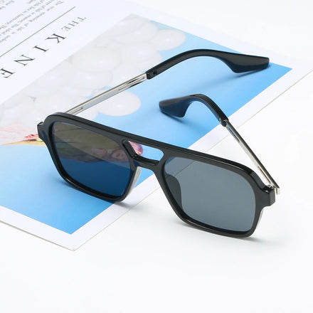 Retro Double Bridges Pilot Sunglasses