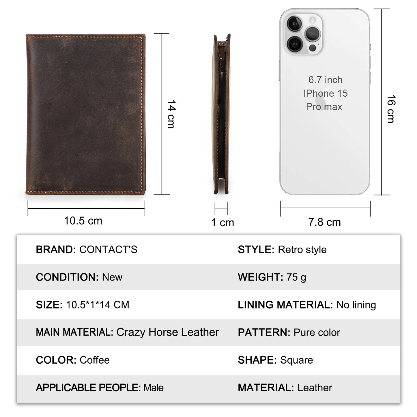 Genuine Cow Leather Passport Holder Travel Wallet with Airtag Case Anti-lost Pocket Pen Card Holder RFID Blocking Passport Cover